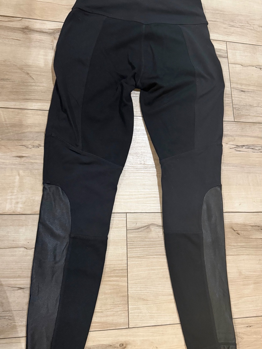 Athleta Ponte Lux Leggings Faux Leather Small - Picture 6 of 7